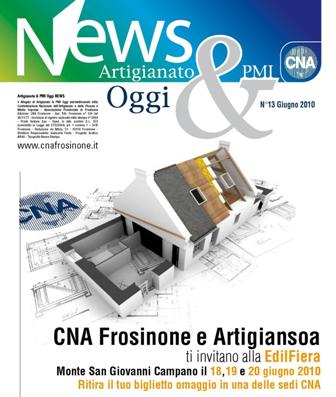 Featured image for “Numero di Artigianato & PMI Oggi News dedicato all’Edilfiera Ciociaria”