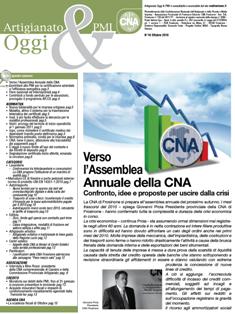 Featured image for “Pubblicato il numero di ottobre 2010 di Artigianato & PMI Oggi”