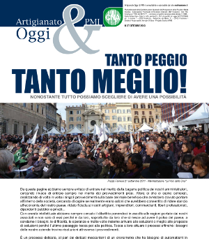 Featured image for “Artigianato&PMI Oggi, pubblicato il numero di ottobre 2013”