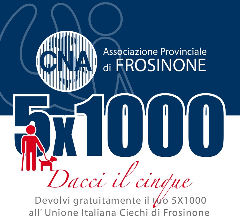 Featured image for “Devolvi gratuitamente il tuo 5X1000 all’ Unione Italiana Ciechi di Frosinone”