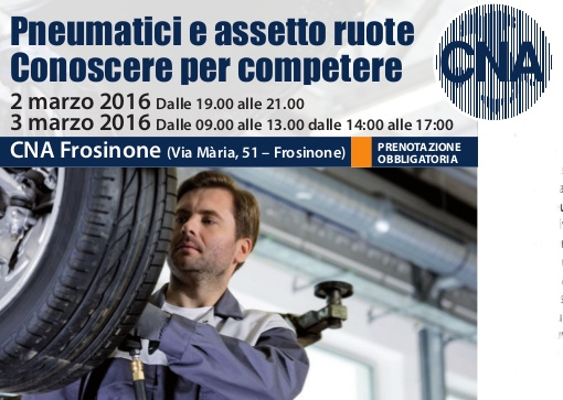 Featured image for “Autoriparazione. Corso “Pneumatici e assetto ruote. Conoscere per competere””