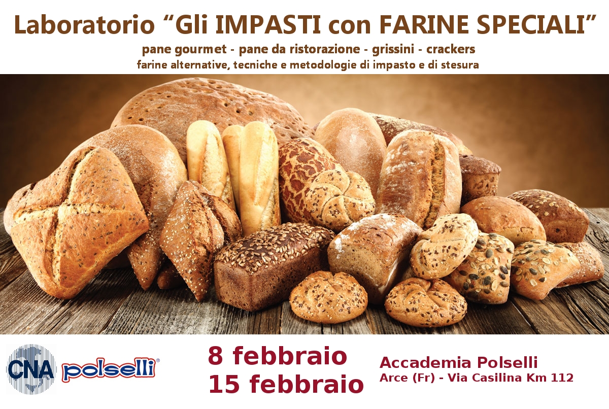 Featured image for “Laboratorio “Gli impasti con farine speciali” – AGGIUNTA LA DATA DEL 15 FEBBRAIO”