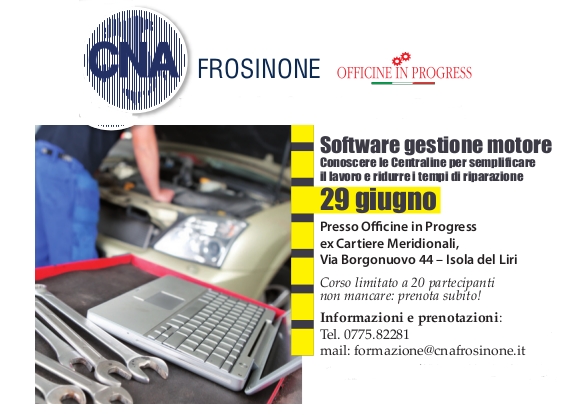 Featured image for “Autoriparazione. Software gestione del motore – EVENTO PRATICO”