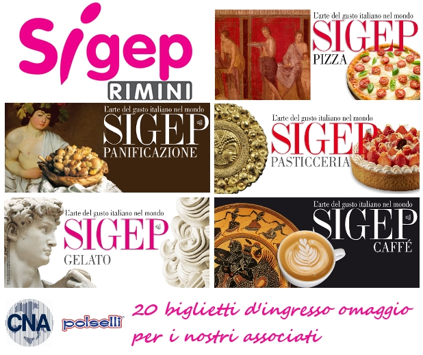 Featured image for “SIGEP – fiera panificazione, pasticceria e gelateria. 20 biglietti omaggio per gli associati”