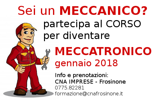 Featured image for “Sei un MECCANICO? Partecipa al CORSO per diventare MECCATRONICO – Gennaio 2018”