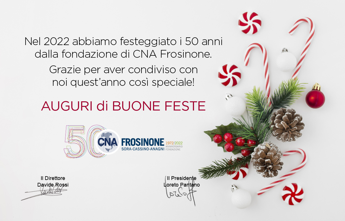 Featured image for “Auguri di Buone Feste da CNA Frosinone”