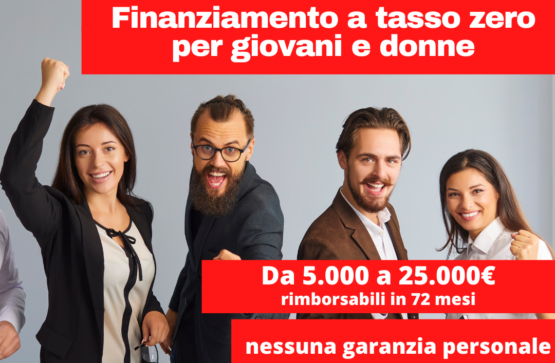 Featured image for “<strong>NUOVO FONDO FUTURO: Finanziamento a tasso zero per giovani e donne</strong>”
