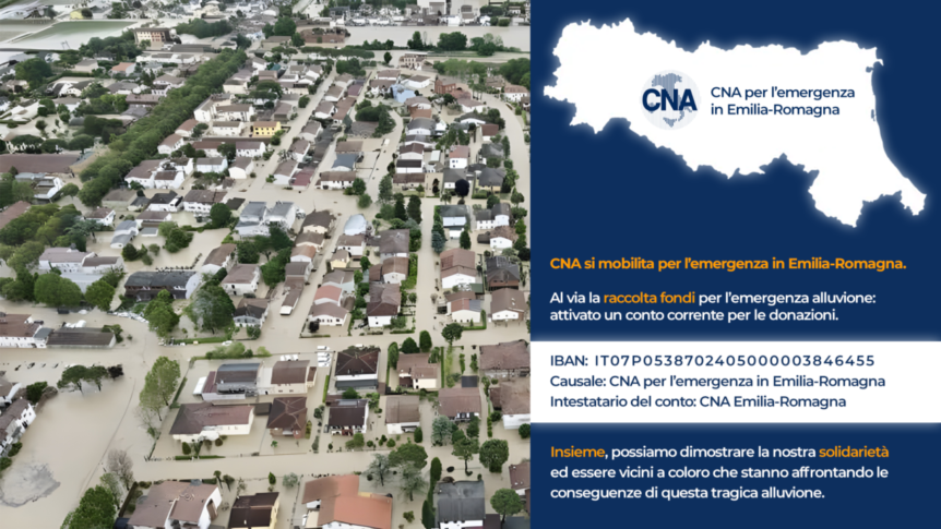 CNA raccolta fondi per alluvione Emilia Romagna