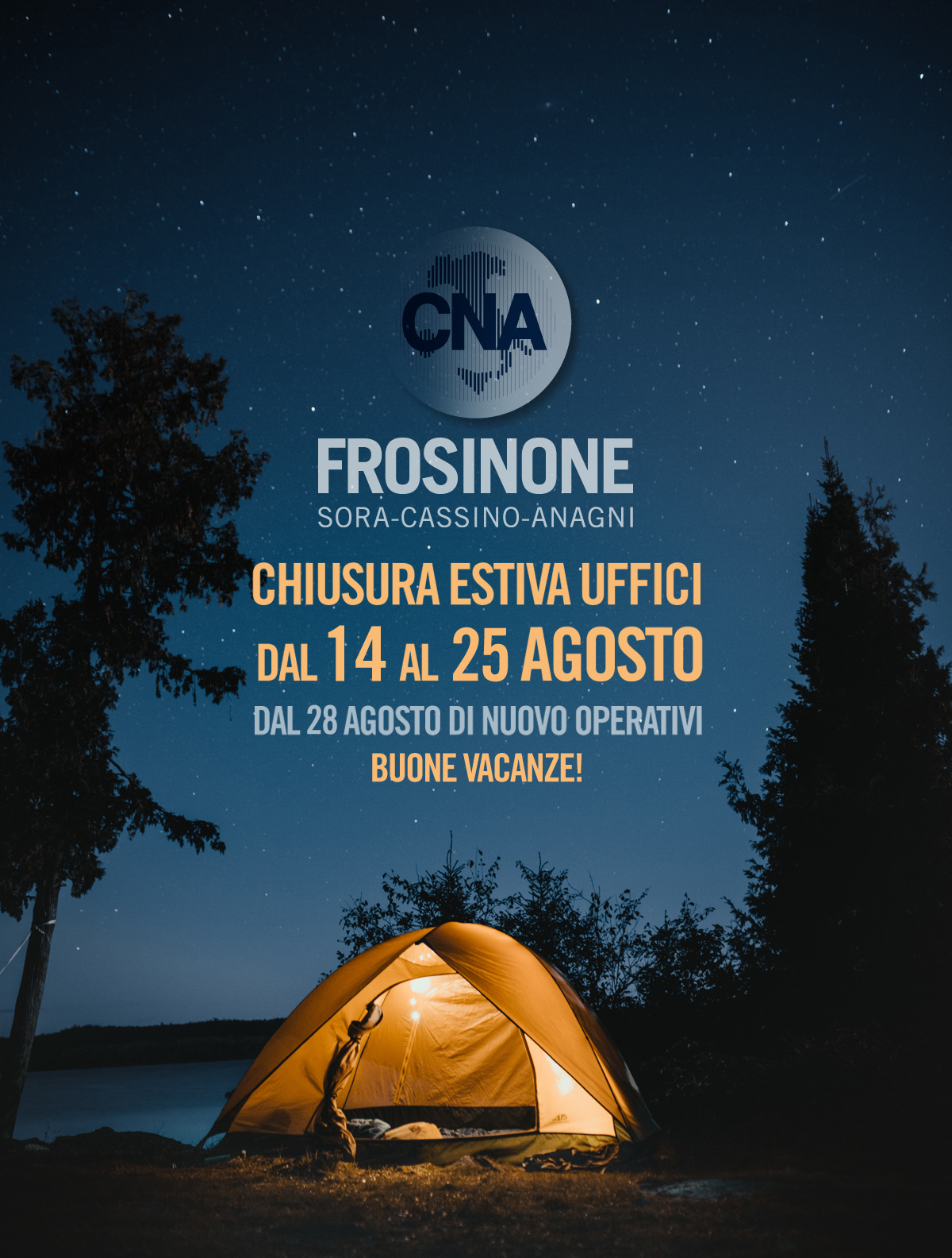 Featured image for “Chiusura Estiva Uffici dal 14 al 25 agosto”